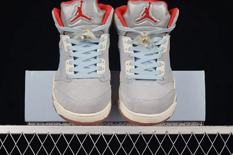 All categories Air Jordan Jordan series basketball shoes Air Jordan 5 Trophy Room x Air Jordan 5 Ice Blue AJ5 Joe 5 joint ice blue CI1899-400